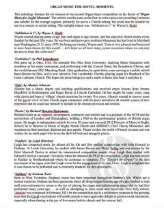 Organ Music for Joyful Moments 