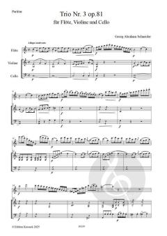 Trio Nr.3 G-Dur op. 81 von Georg Abraham Schneider 