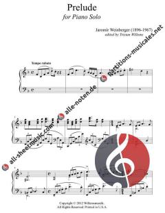 Piano Miniatures von Jaromír Weinberger 