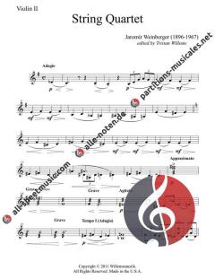 String Quartet von Jaromír Weinberger 