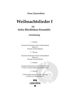 Weihnachtslieder 1 - Partitur 