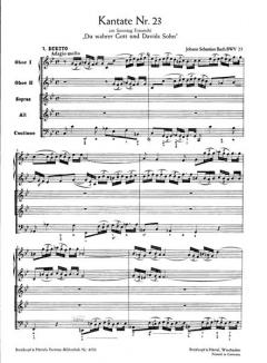 Du wahrer Gott und Davids Sohn von Johann Sebastian Bach 