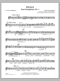 Finale From Symphony No. 1 von Basile Kalinnikov (Download) 