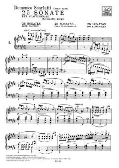 25 Sonate per Clavicembalo von Domenico Scarlatti 