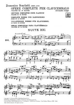 Opere Complete Per Clavicembalo Vol. 3 Complete Works Harpsichord von Domenico Scarlatti 
