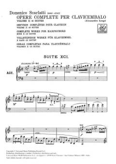Opere Complete Per Clavicembalo Vol. 10 Complete Works Harpsichord von Domenico Scarlatti 