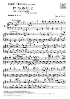 12 Sonate per Pianoforte Vol. 1 von Muzio Clementi 