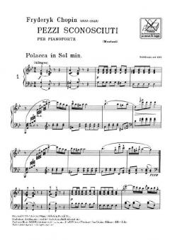 Unknown Pieces von Frédéric Chopin 
