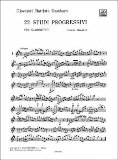 22 Studi Progressivi von Giovanni Battista Gambaro 