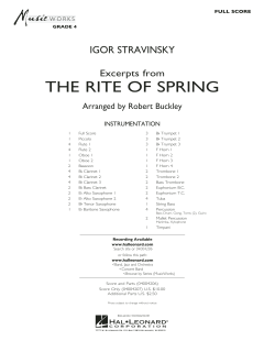 Excerpts From The Rite Of Spring von Igor Strawinsky (Download) 