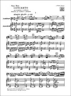 Concerto Trombone With Piano Reduction von Nino Rota 