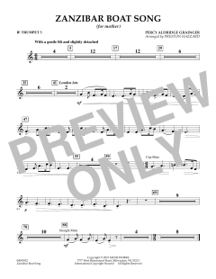 Zanzibar Boat Song von Percy Aldridge Grainger (Download) 