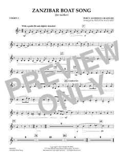 Zanzibar Boat Song von Percy Aldridge Grainger (Download) 