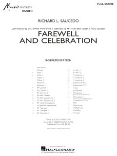 Farewell and Celebration von Richard L. Saucedo (Download) 
