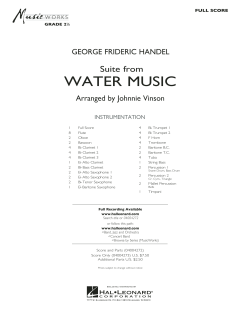 Suite from Water Music von Georg Friedrich Händel (Download) 
