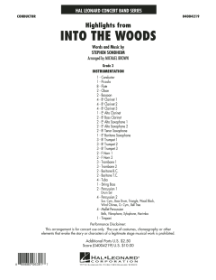 Highlights from Into The Woods von Stephen Sondheim (Download) 