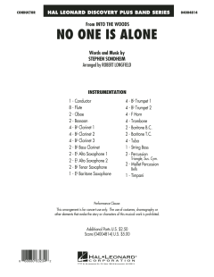 No One Is Alone von Stephen Sondheim (Download) 