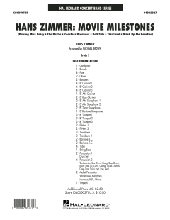 Hans Zimmer: Movie Milestones (Download) 