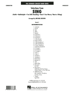 Selections from 'Sing' (Download) 