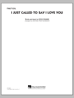 I Just Called To Say I Love You von Stevie Wonder (Download) 