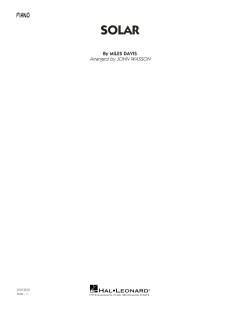 Solar von Miles Davis (Download) 