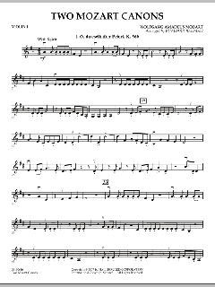Two Mozart Canons von Wolfgang Amadeus Mozart (Download) 
