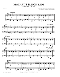 Mozart's Sleigh Ride von Wolfgang Amadeus Mozart (Download) 