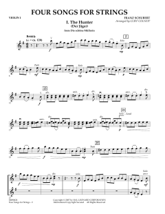 Four Songs for Strings von Franz Schubert (Download) 