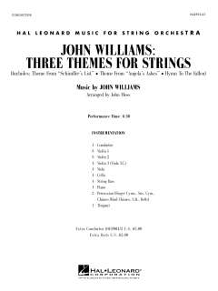 Three Themes for Strings von John Williams (Download) 