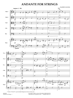 Andante for Strings von John Cacavas (Download) 