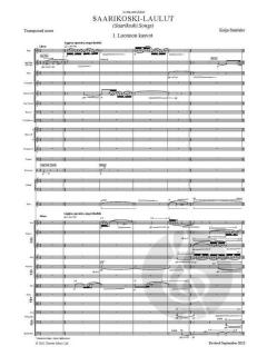 Saarikoski-laulut von Kaija Saariaho 