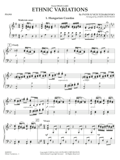 Ethnic Variations from Swan Lake von Peter Iljitsch Tschaikowsky (Download) 