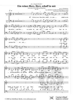 Ein reines Herz, Herr, schaff in mir von Holger Hantke (Download) 