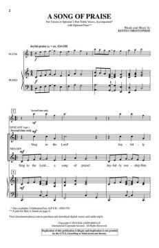 A Song of Praise von Keith Christopher (Download) 
