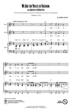 We Are The Voices Of Freedom (With America The Beautiful) von Kirby Shaw (Download) 