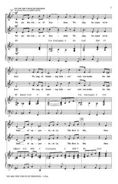 We Are The Voices Of Freedom (With America The Beautiful) von Kirby Shaw (Download) 