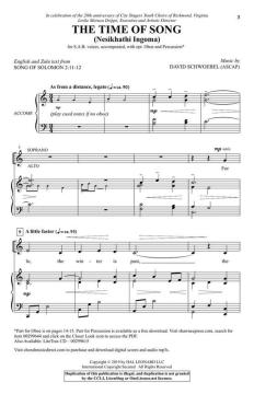The Time of Song von David Schwoebel 