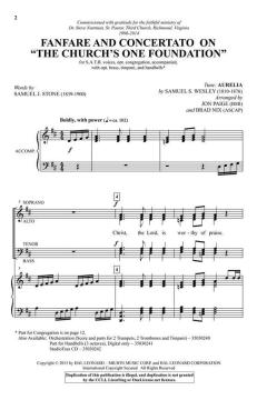 Fanfare & Concertato on The Church's Foundation von Samuel Sebastian Wesley (Download) 