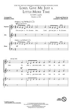 Lord, Give Me Just A Little More Time von Albert E. Brumley (Download) 