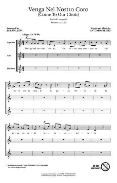 Venga Nel Nostro Coro (Come To Our Choir) von Antonio Salieri (Download) 