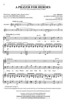 A Prayer for Heroes von John Bacchus Dykes (Download) 