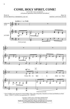 Come, Holy Spirit, Come! von David Lantz III (Download) 