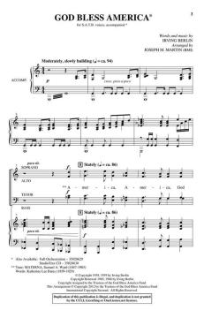 God Bless America von Irving Berlin 