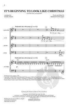 It's Beginning To Look Like Christmas von Meredith Willson (Download) 