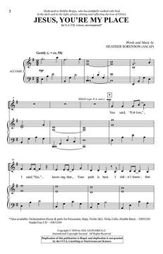 Jesus, You're My Place von Heather Sorenson 