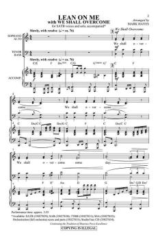 Lean On Me (With We Shall Overcome) (Pete Seeger) 