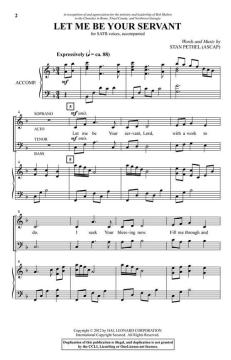 Let Me Be Your Servant von Stan Pethel (Download) 