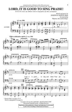 Lord, It Is Good to Sing Praise! von Joseph M. Martin 