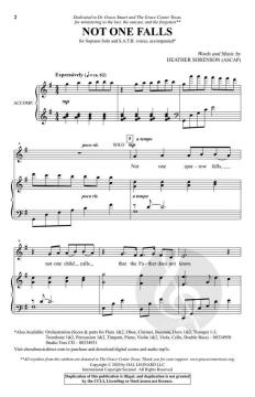 Not One Falls von Heather Sorenson (Download) 