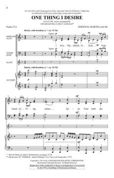 One Thing I Desire von Joseph M. Martin (Download) 